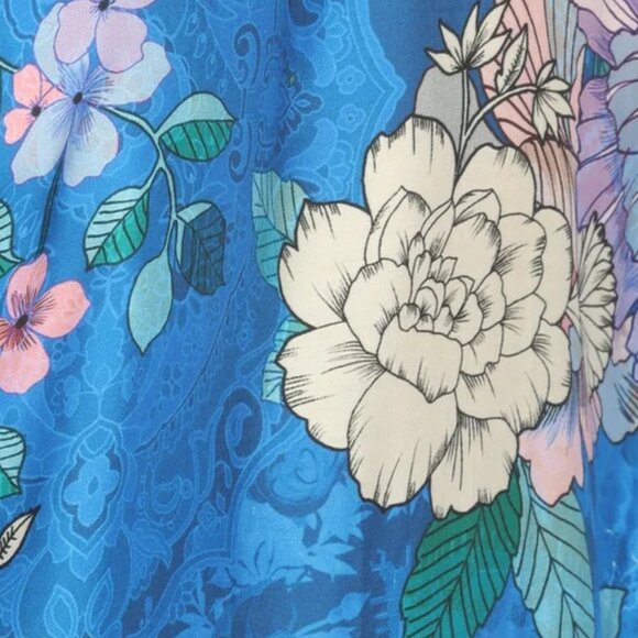 Johnny Was Blue Dove A-line Cover-Up Dress Size M NWT $278 - Picture 6 of 6